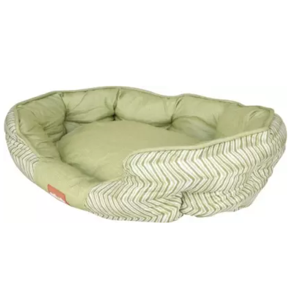 Emily Pets Oval Shaped Bed for Pets (Green)
