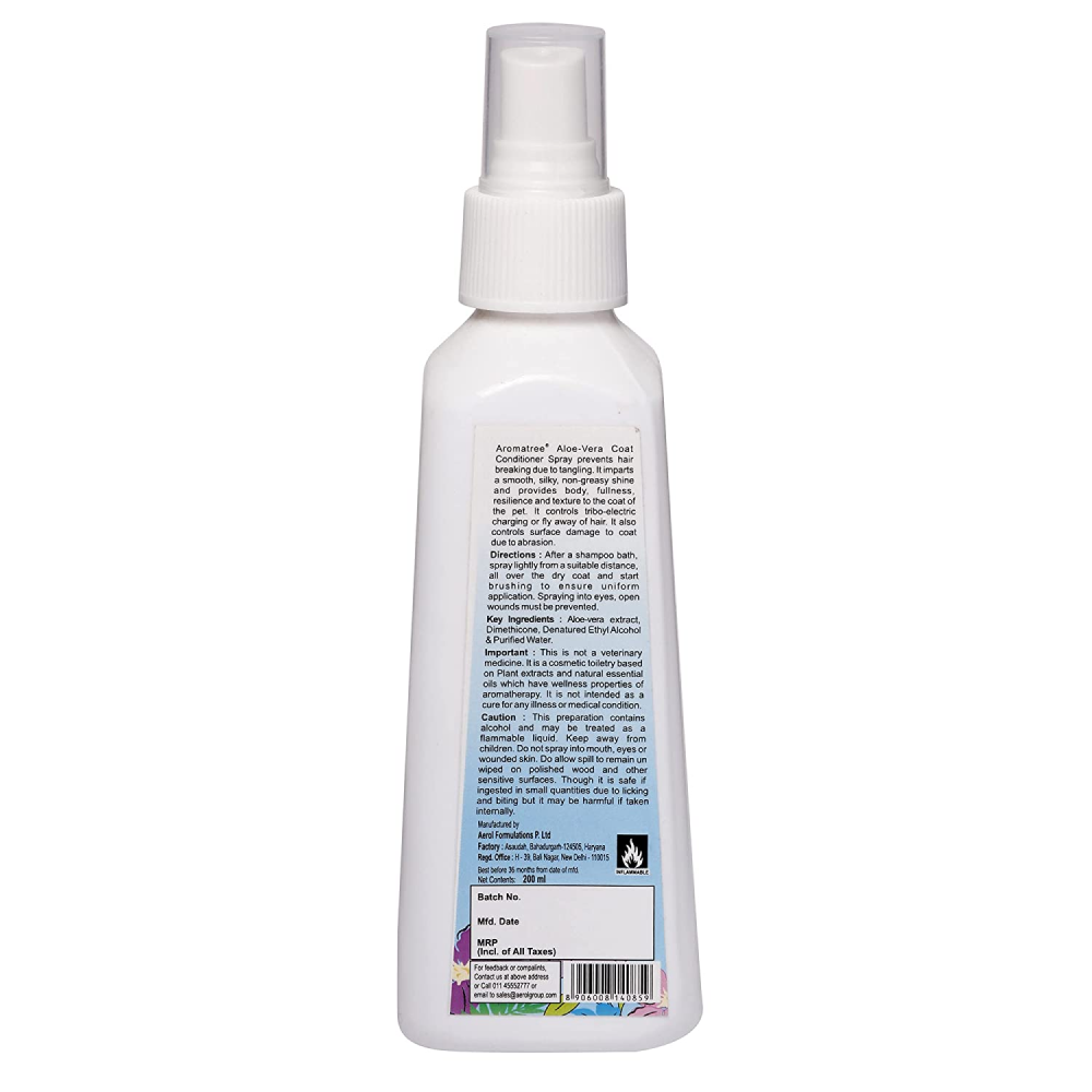 Aroma Tree Aloe Vera Coat Conditioner Spray for Pets