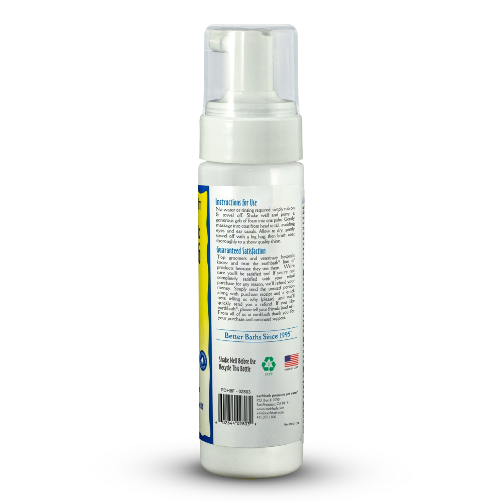 EarthBath Hypo-Allergenic Fragrance Free Foam for Dogs