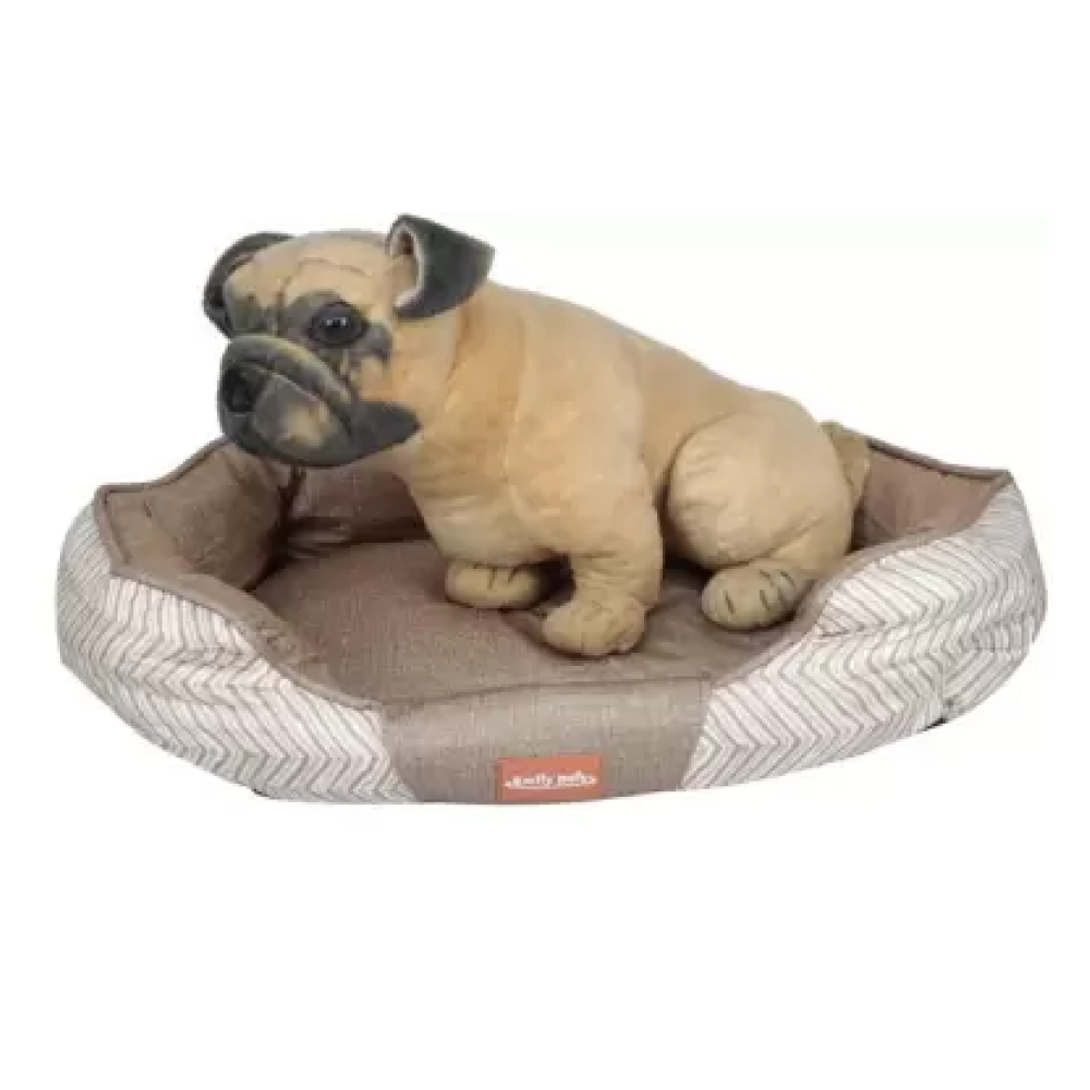 Emily Pets Oval Shaped Bed for Pets (Brown)