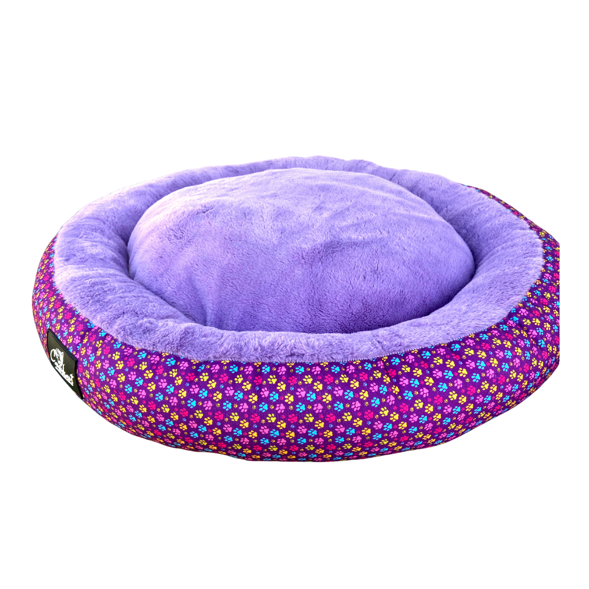 Caninkart Paws Premium Round Beds for Pets (Lavender)