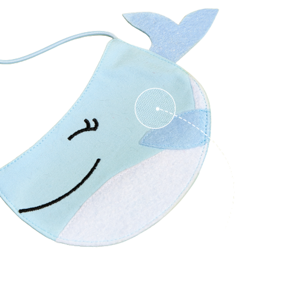 Fofos Cute Whale Bib for Pets