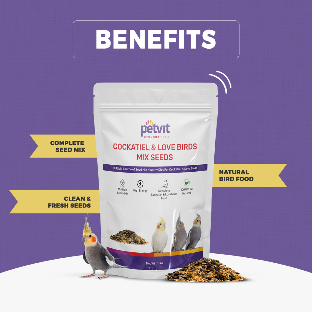 Petvit Bird Food for Cockatiel & Lovebirds