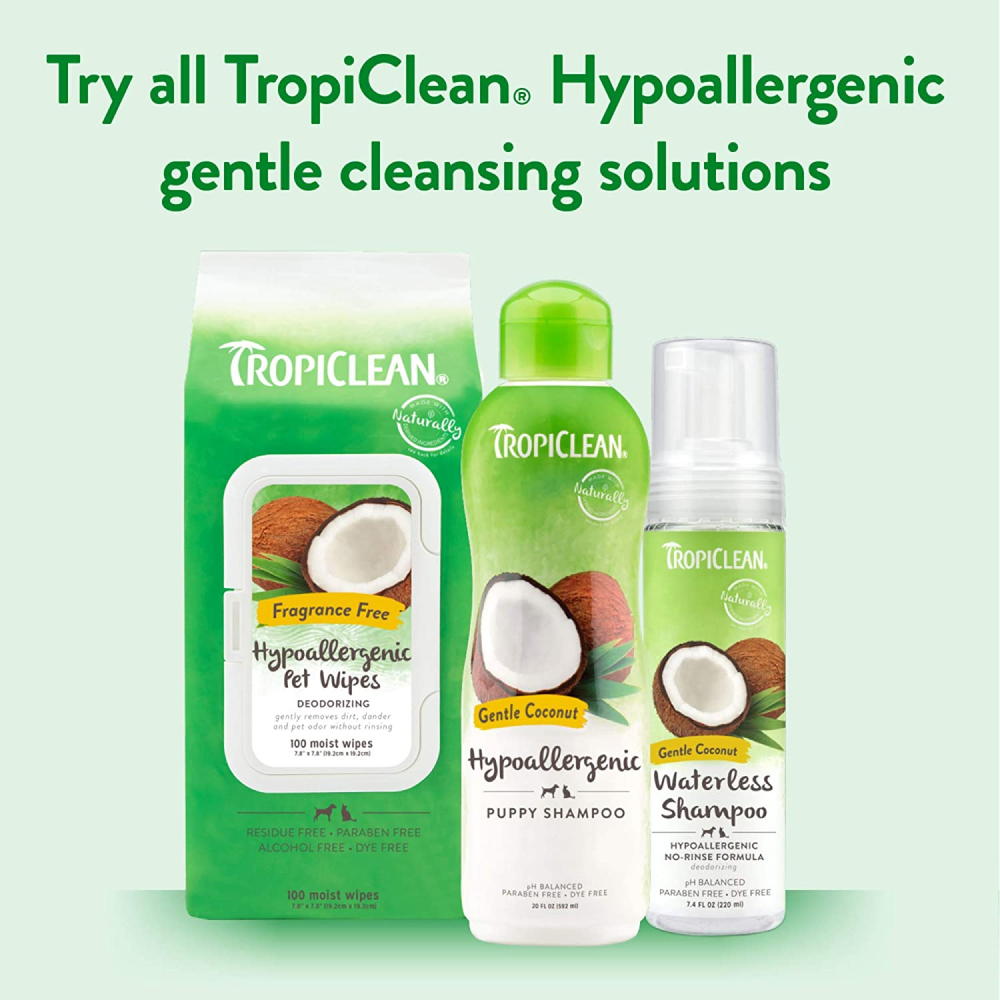 Tropiclean Gentle Coconut Hypoallergenic Shampoo for Pets