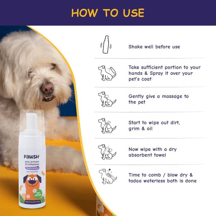 Pawsh Anti Irritant Dry Shampoo