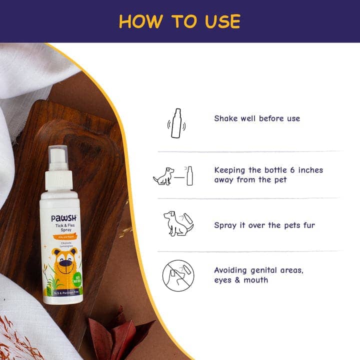 Pawsh Tick & Flea Spray