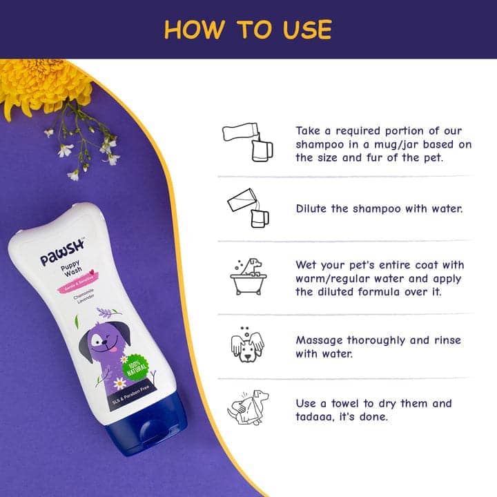 Pawsh Puppy Wash Shampoo