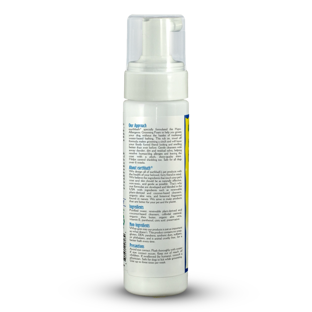 EarthBath Hypo-Allergenic Fragrance Free Foam for Dogs