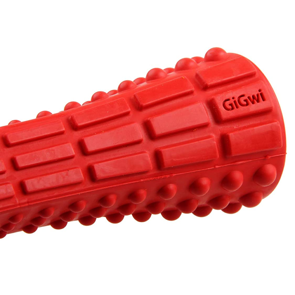 GiGwi Extra Durable Rubber Johnny Stick - Red