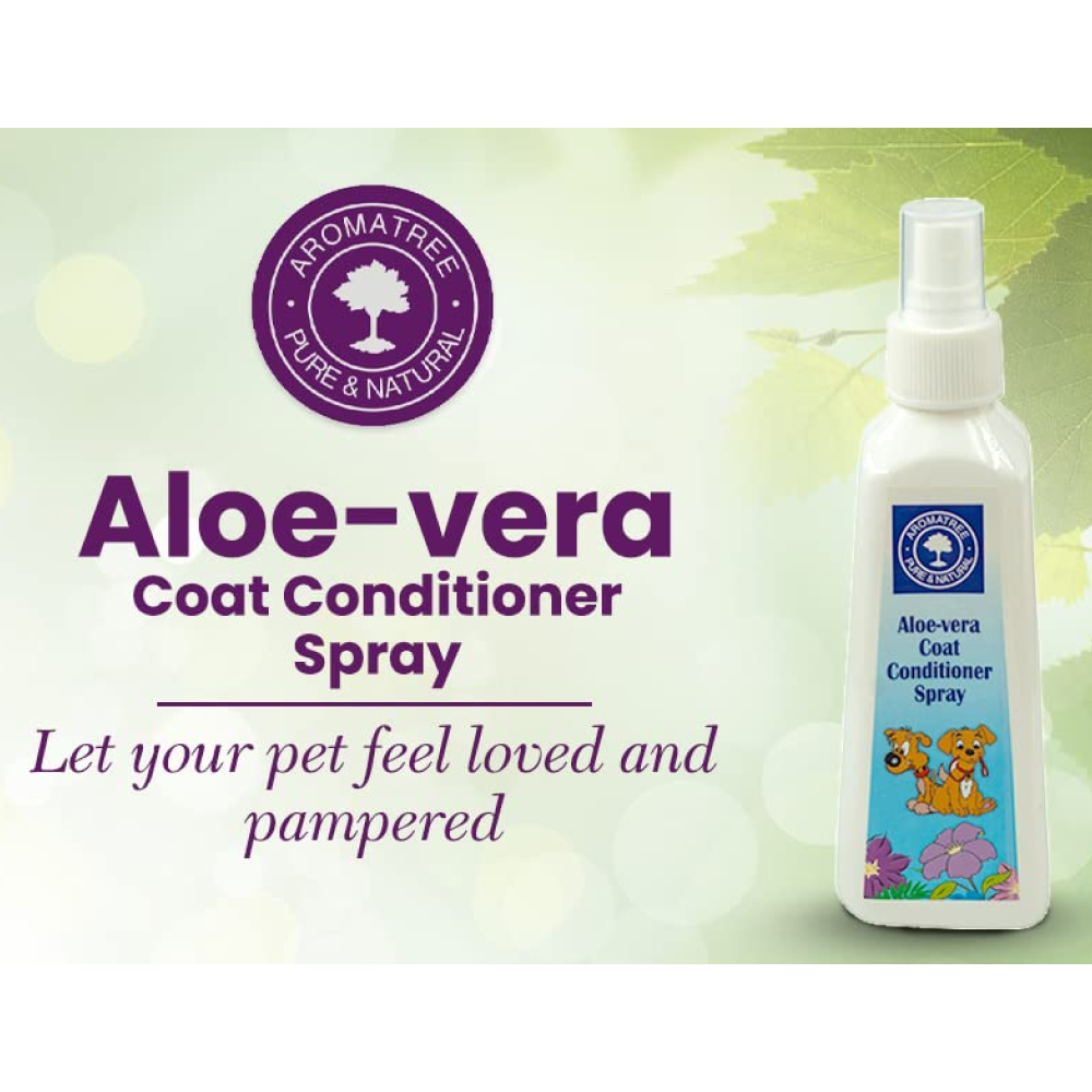 Aroma Tree Aloe Vera Coat Conditioner Spray for Pets