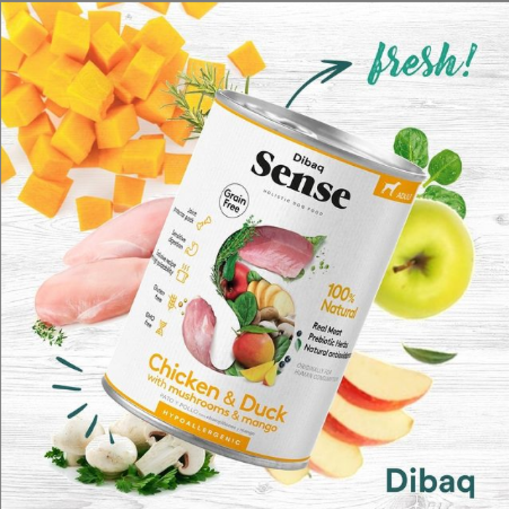Dibaq Sense Chicken & Duck Grain Free Hypoallergenic Adult Wet Dog Food