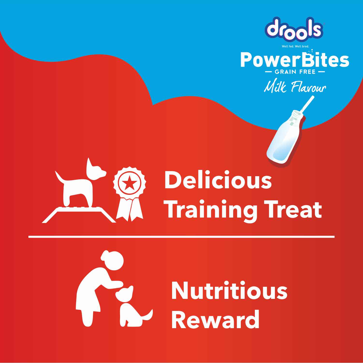 Drools Power Bites Milk Flavour Dog Treats