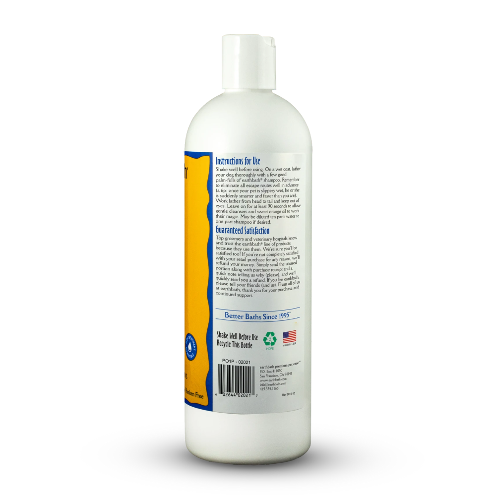 EarthBath Sweet Orange Oil Dirty Shampoo for Dogs