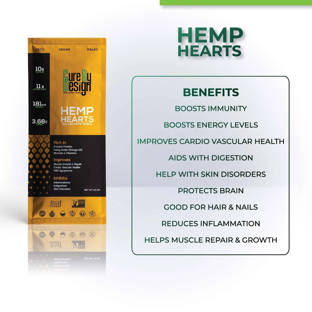 Cure By Design Hemp Hearts (Hulled Hemp)