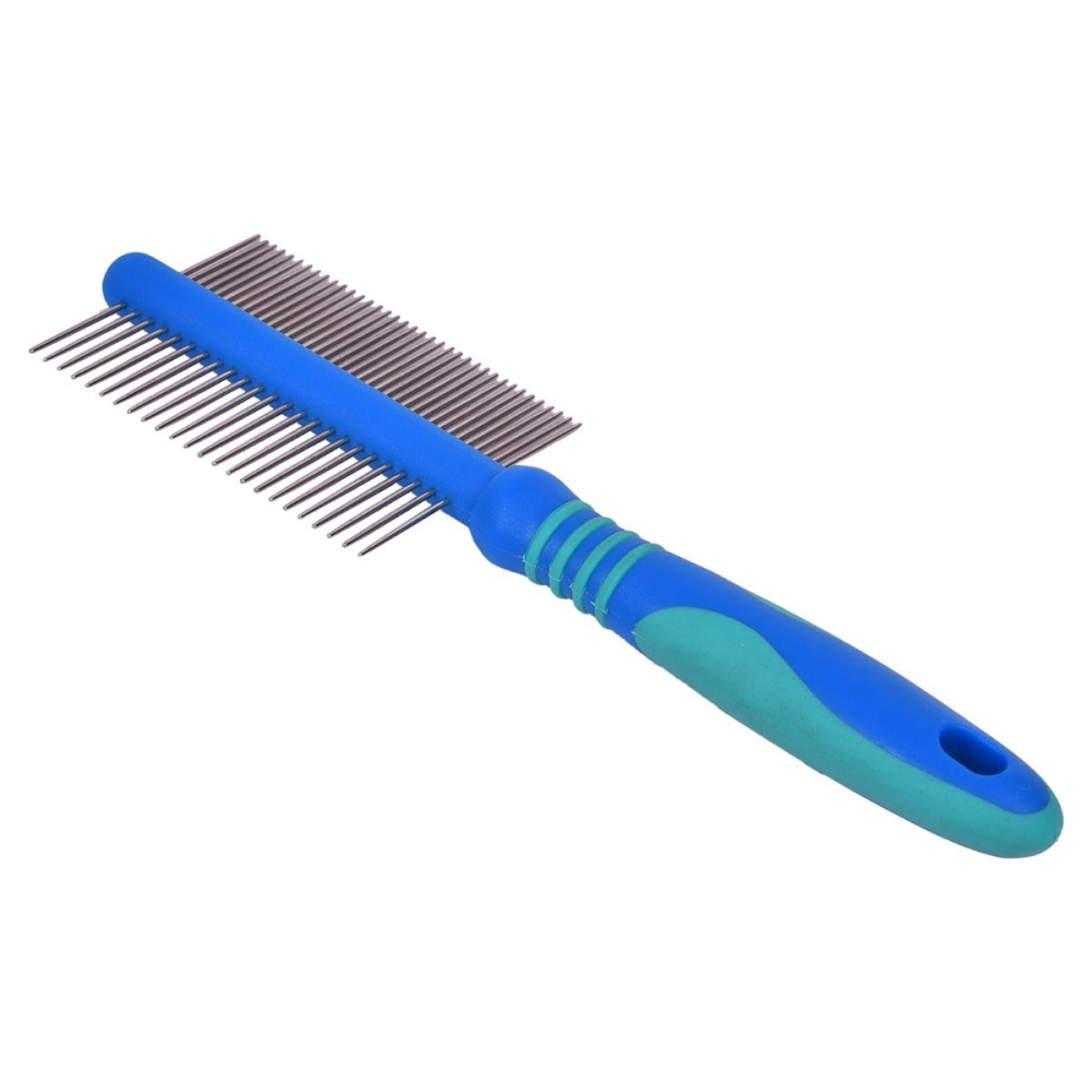 Glenand Double Side Fix Pin Handle Comb for Pets