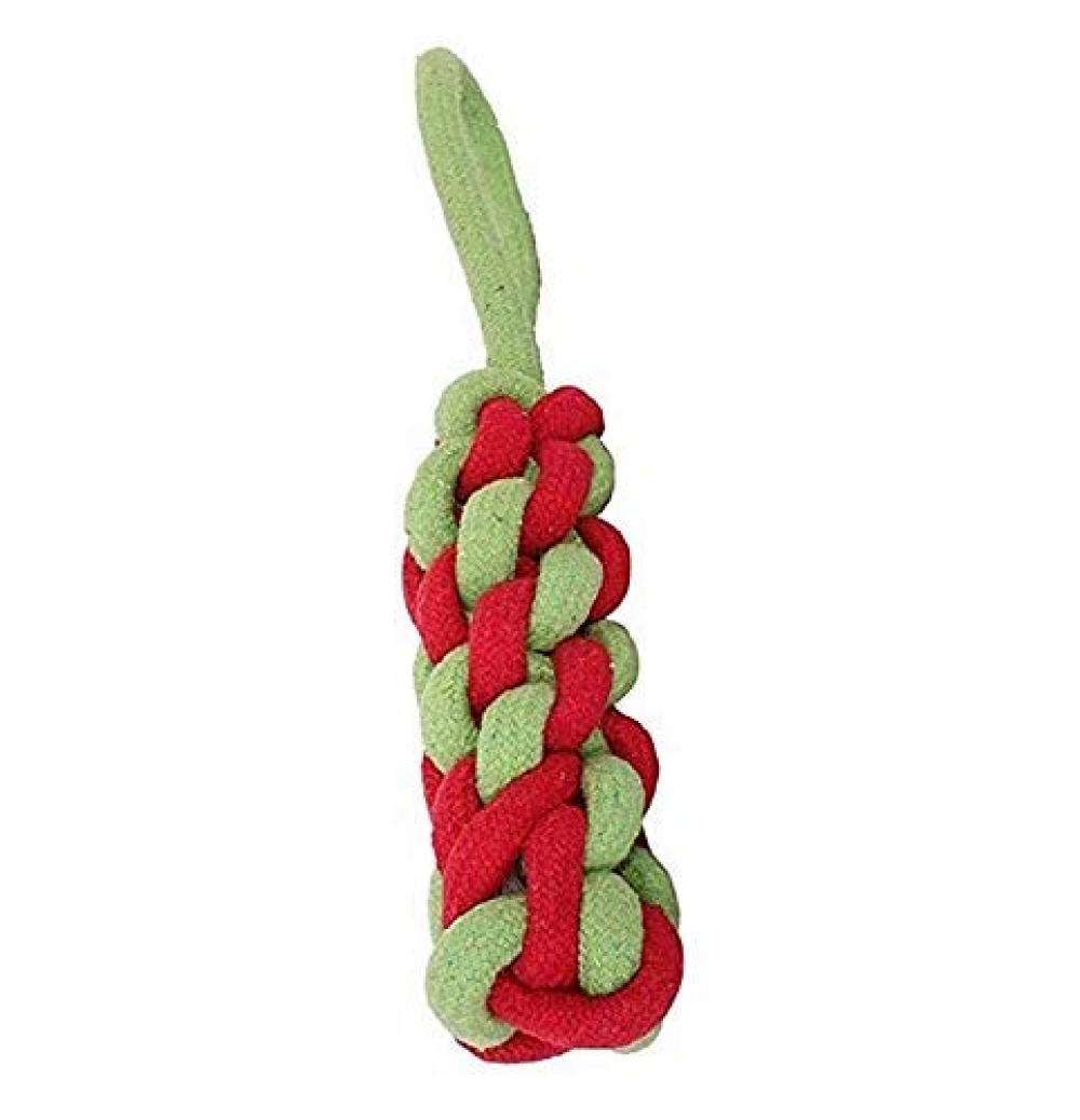 Kiki N Pooch Chew Rope Squeaky Teething Toy for Dogs
