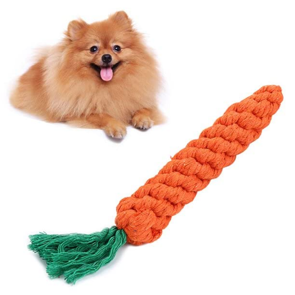 Kiki N Pooch Rope Carrot Toy for Dogs