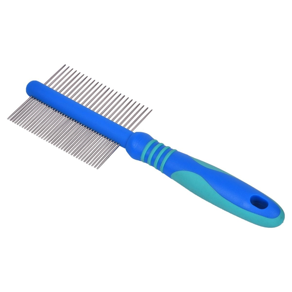 Glenand Double Side Fix Pin Handle Comb for Pets
