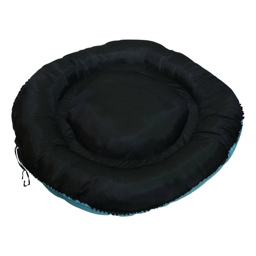 Hiputee Waterproof Reversible Scratch Resistant Washable 2 in 1 Bed Cushion for Pets (Sky Blue-Black)