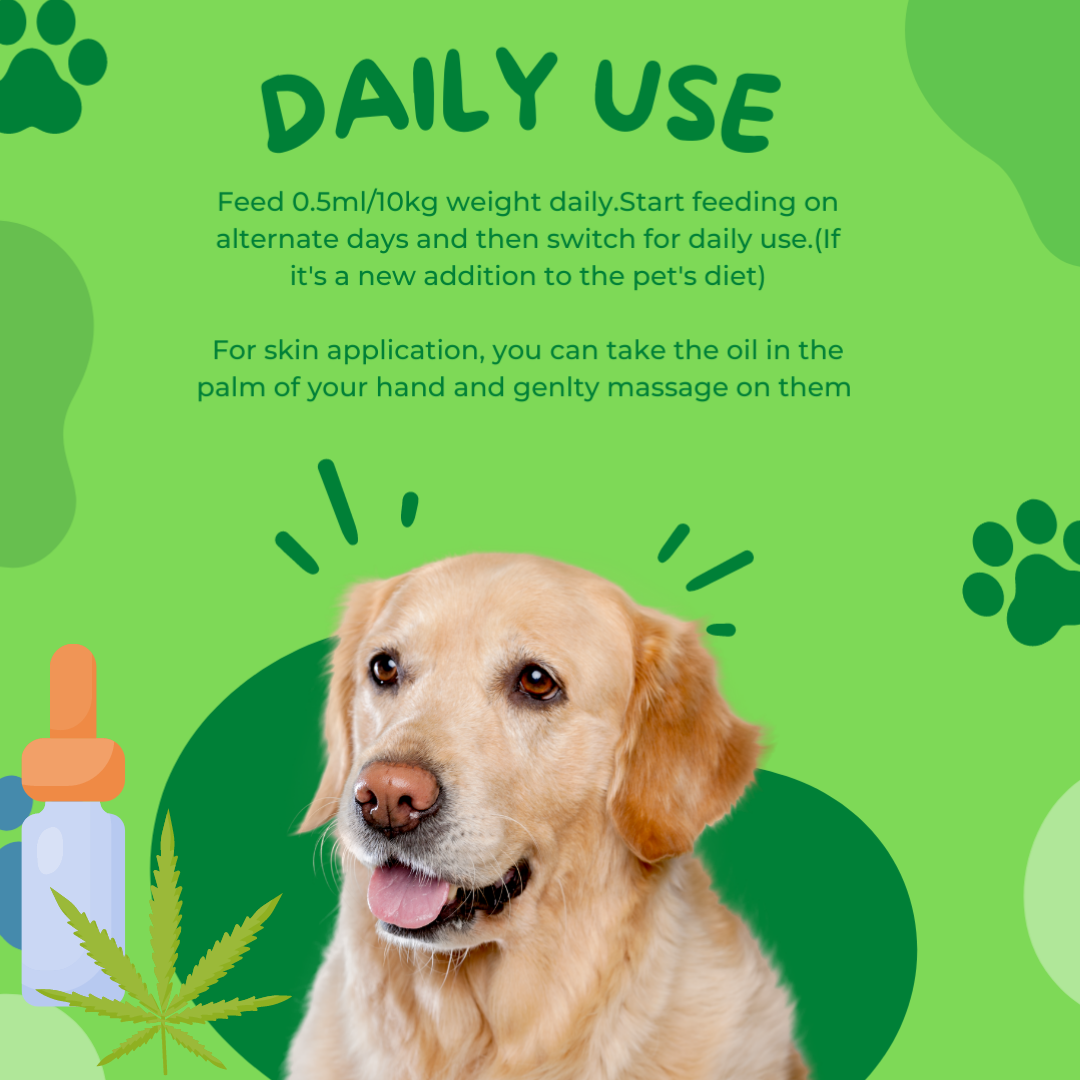 Healing Leaf Hemp Hearts - 100g + Hemp Oil - 90ml for Pets