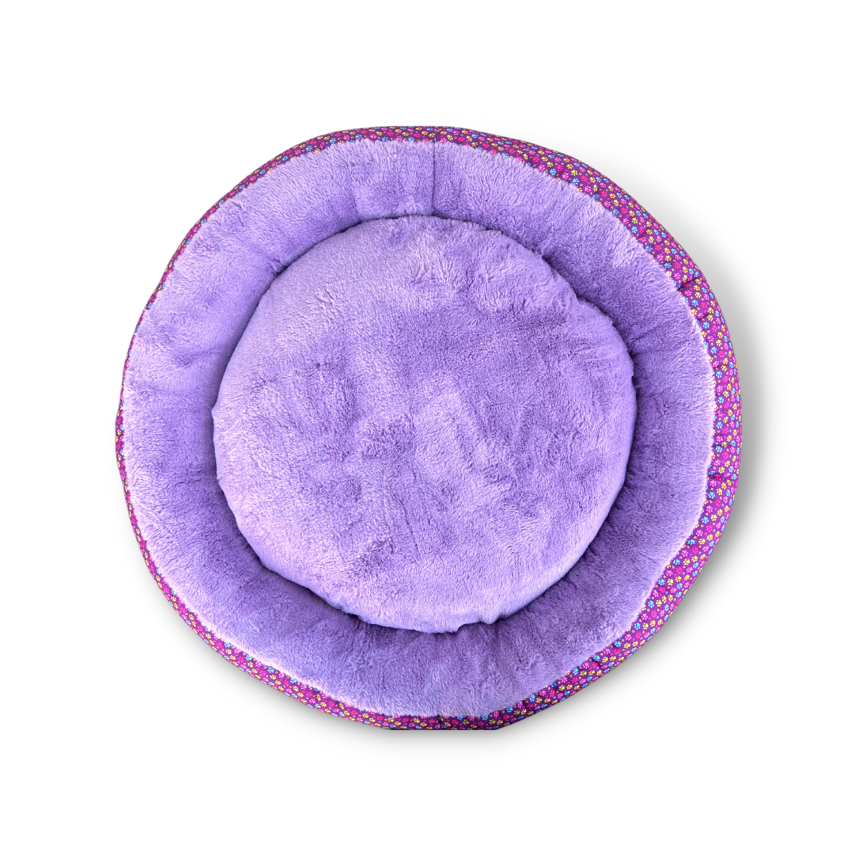 Caninkart Paws Premium Round Beds for Pets (Lavender)