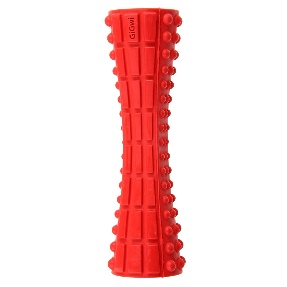 GiGwi Extra Durable Rubber Johnny Stick - Red