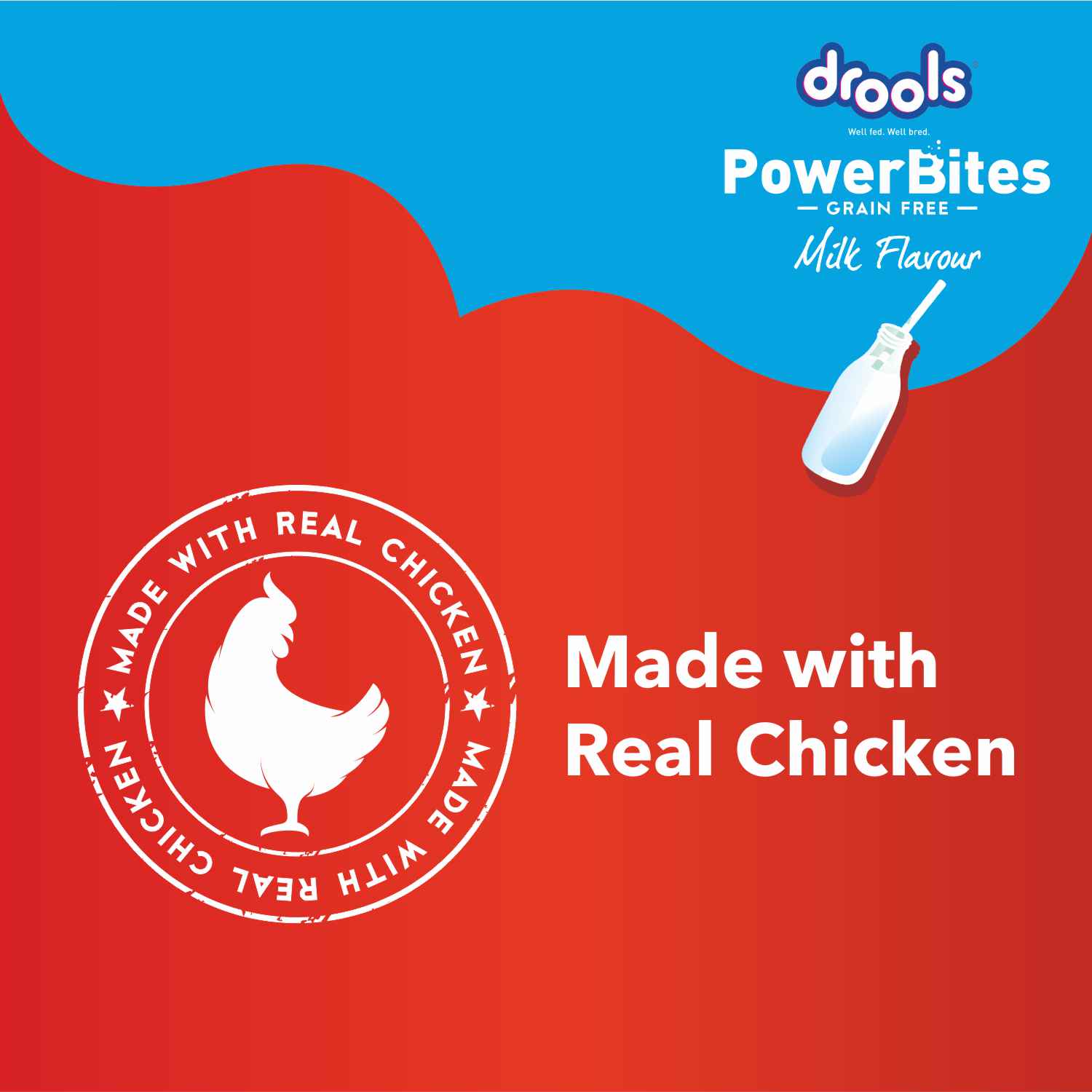 Drools Power Bites Milk Flavour Dog Treats