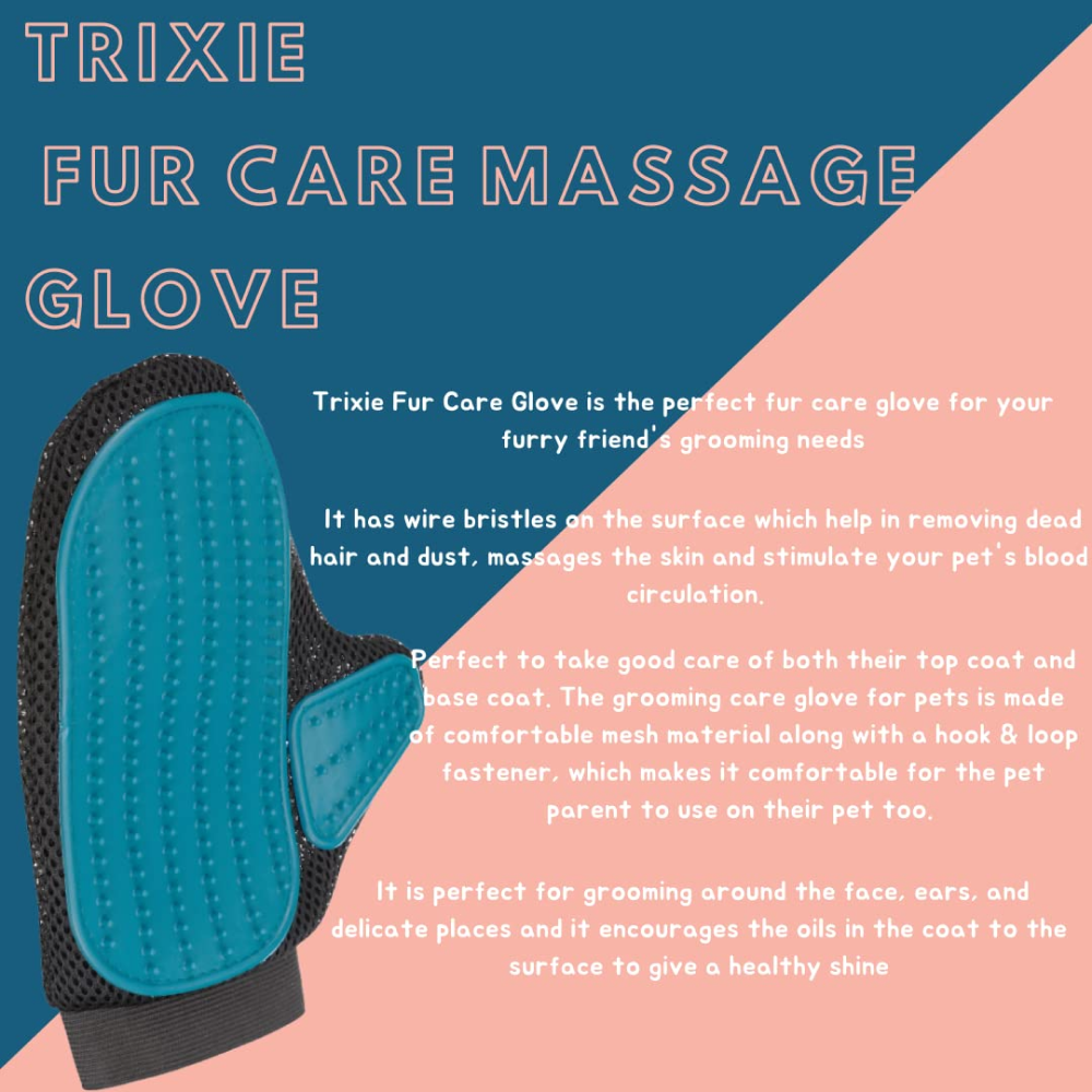 Trixie Fur Care Massage Glove for Pets (18x24cm)