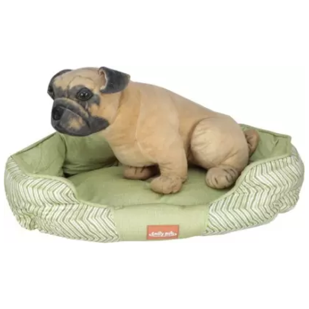 Emily Pets Oval Shaped Bed for Pets (Green)