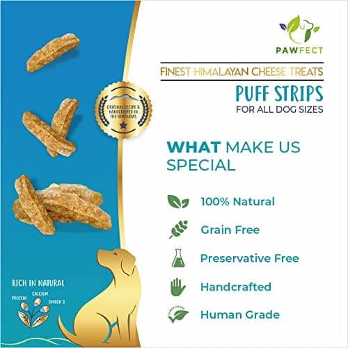 Pawfect Himalayan Cheese Chews Puff Stripes Dog Treats