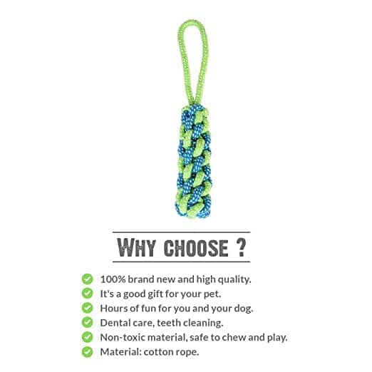 Dogitos Knotted Cotton Rope Toy for Dogs