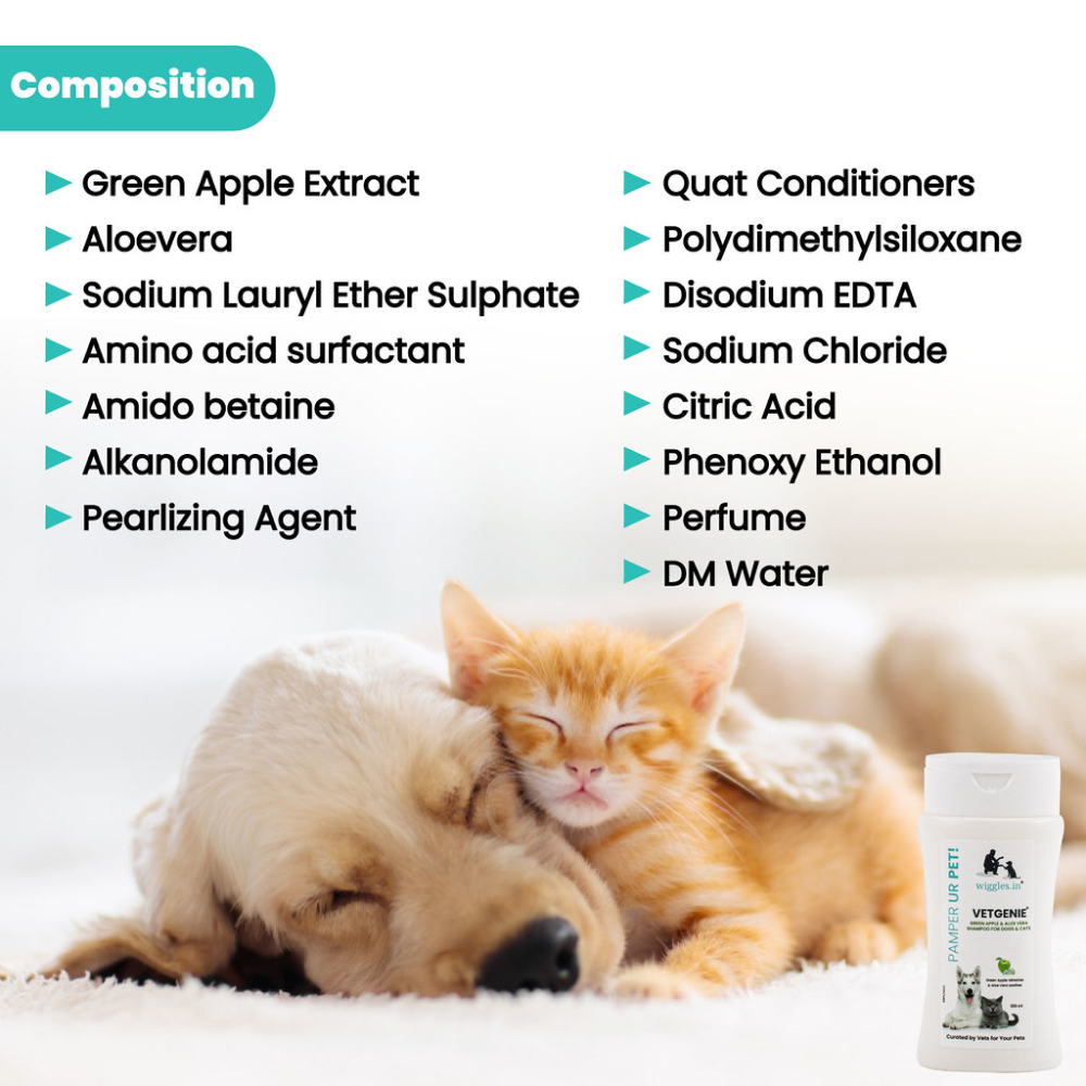 Wiggles VetGenie Bath Shampoo for Pets