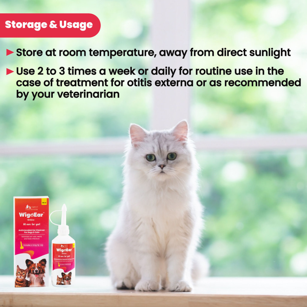 Wiggles WigoEar Ear Cleaner Cleaning Solution for Pets
