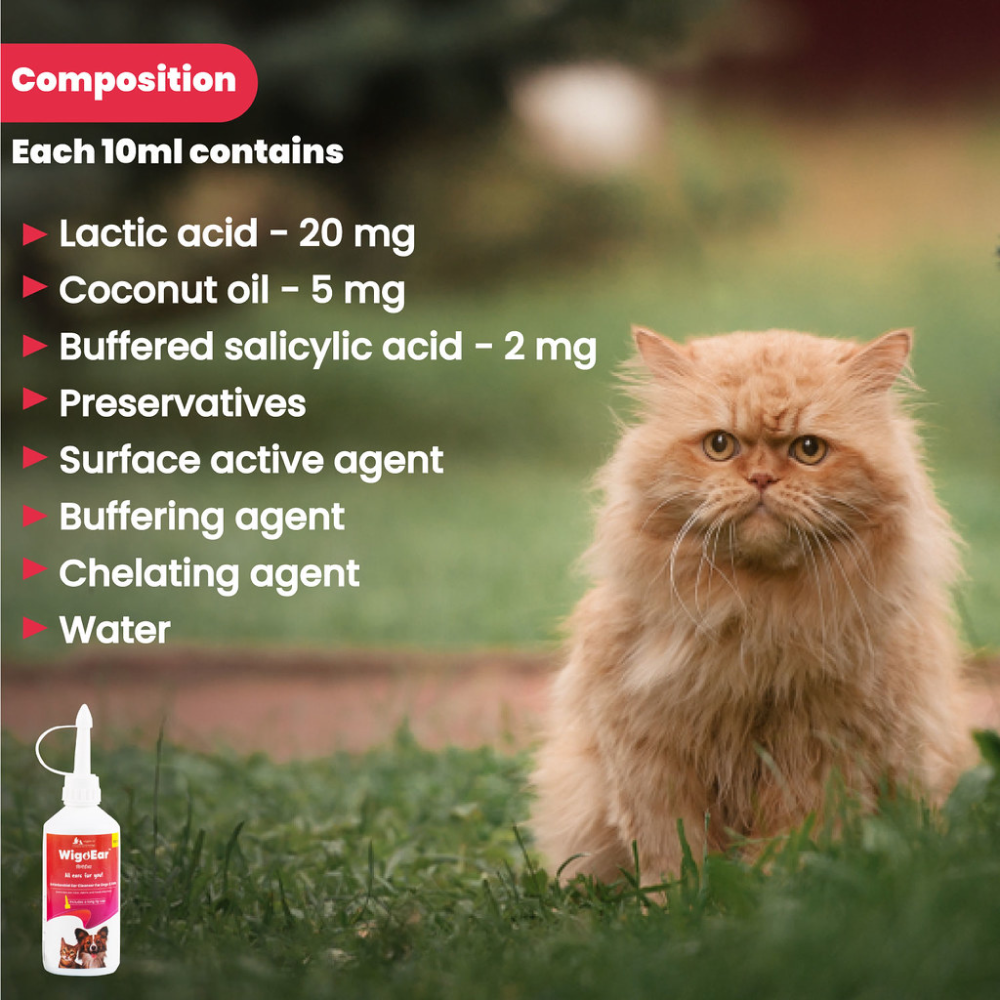 Wiggles WigoEar Ear Cleaner Cleaning Solution for Pets