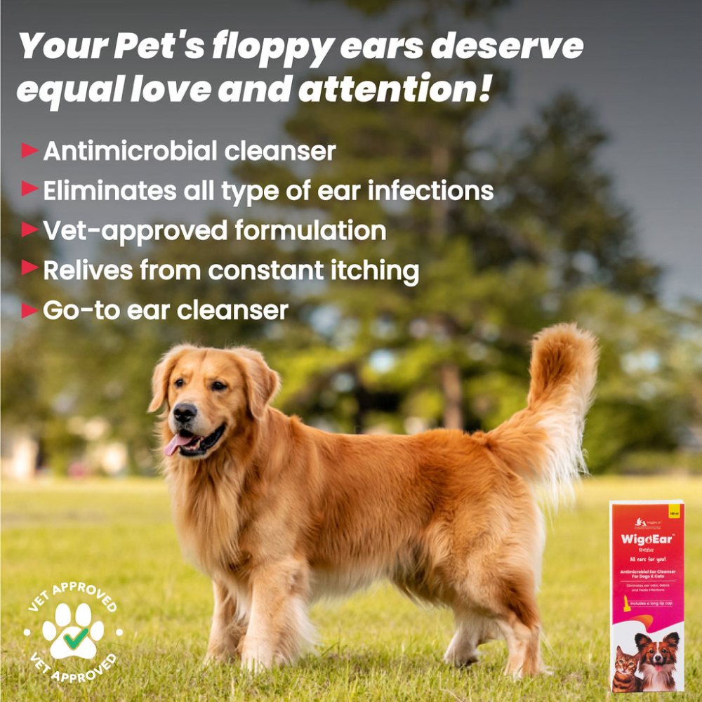 Wiggles WigoEar Ear Cleaner Cleaning Solution for Pets