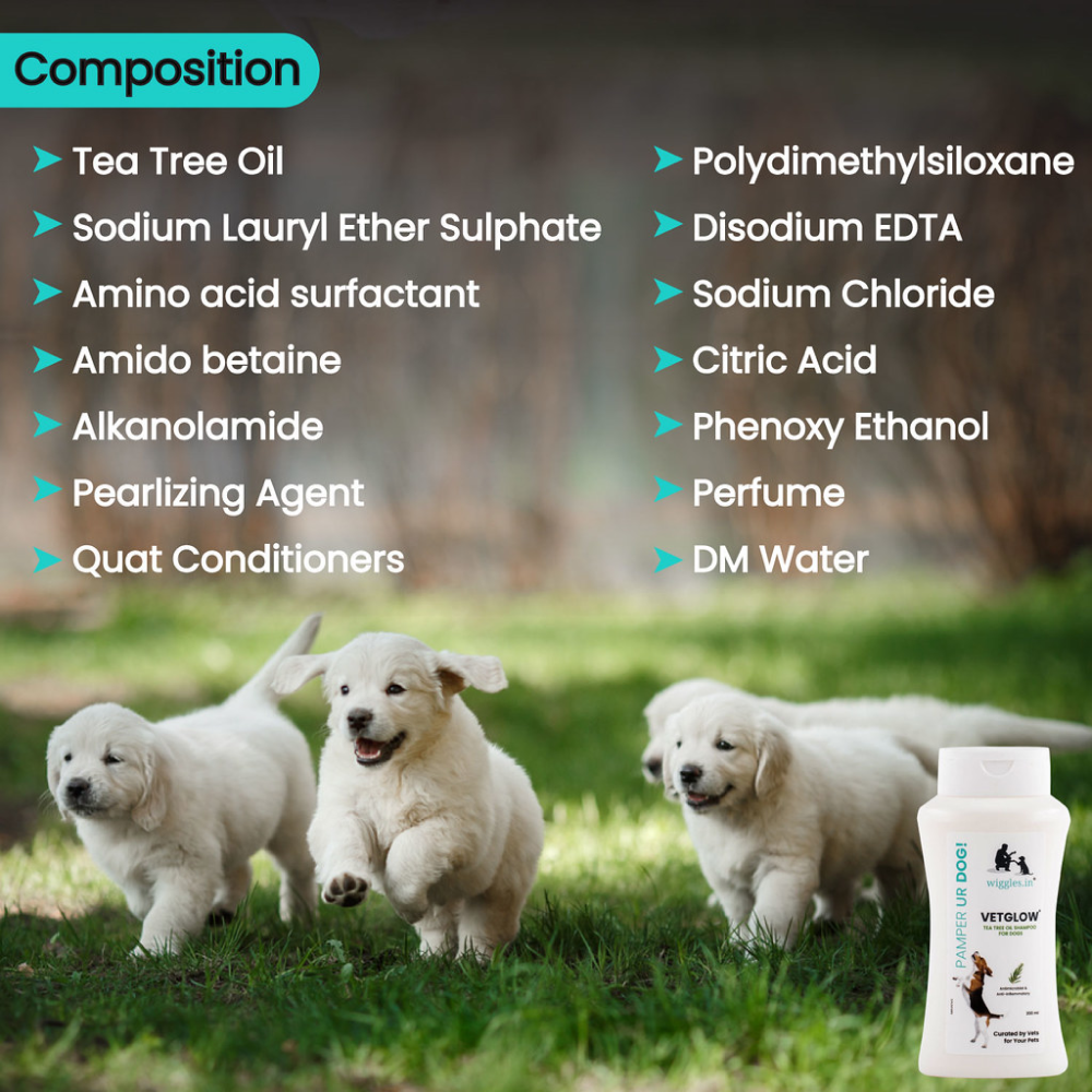 Wiggles Vetglow Dog Bath Shampoo for Pets