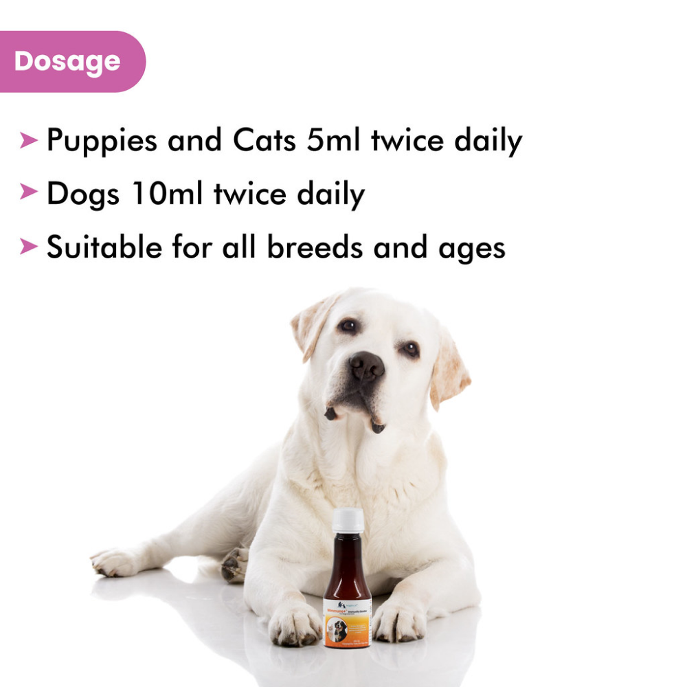 Wiggles Wimmuno+ Immunity Booster Probiotics Syrup Supplement for Pets
