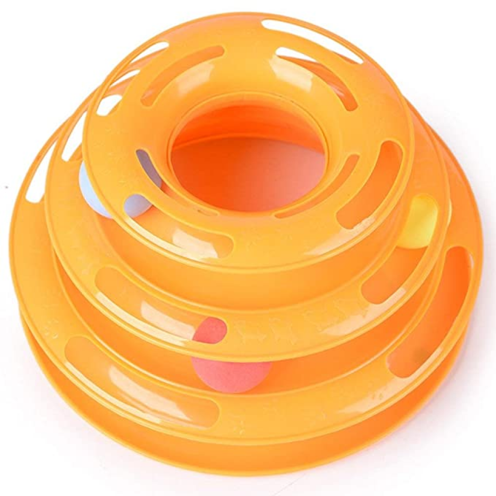 Kiki N Pooch 3 Layer Tower Of Track Toy for Cats