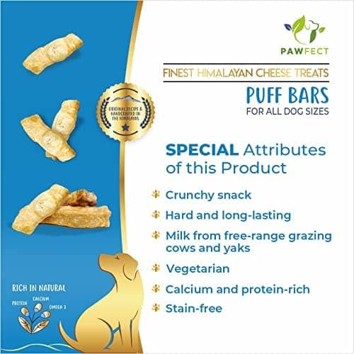 Pawfect Himalayan Cheese Chews Puff Bars Dog Treats