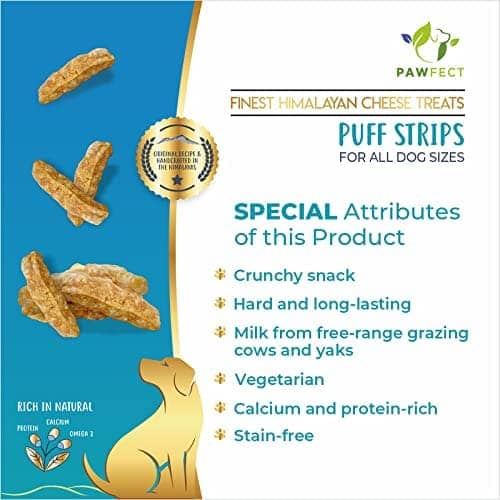 Pawfect Himalayan Cheese Chews Puff Stripes Dog Treats