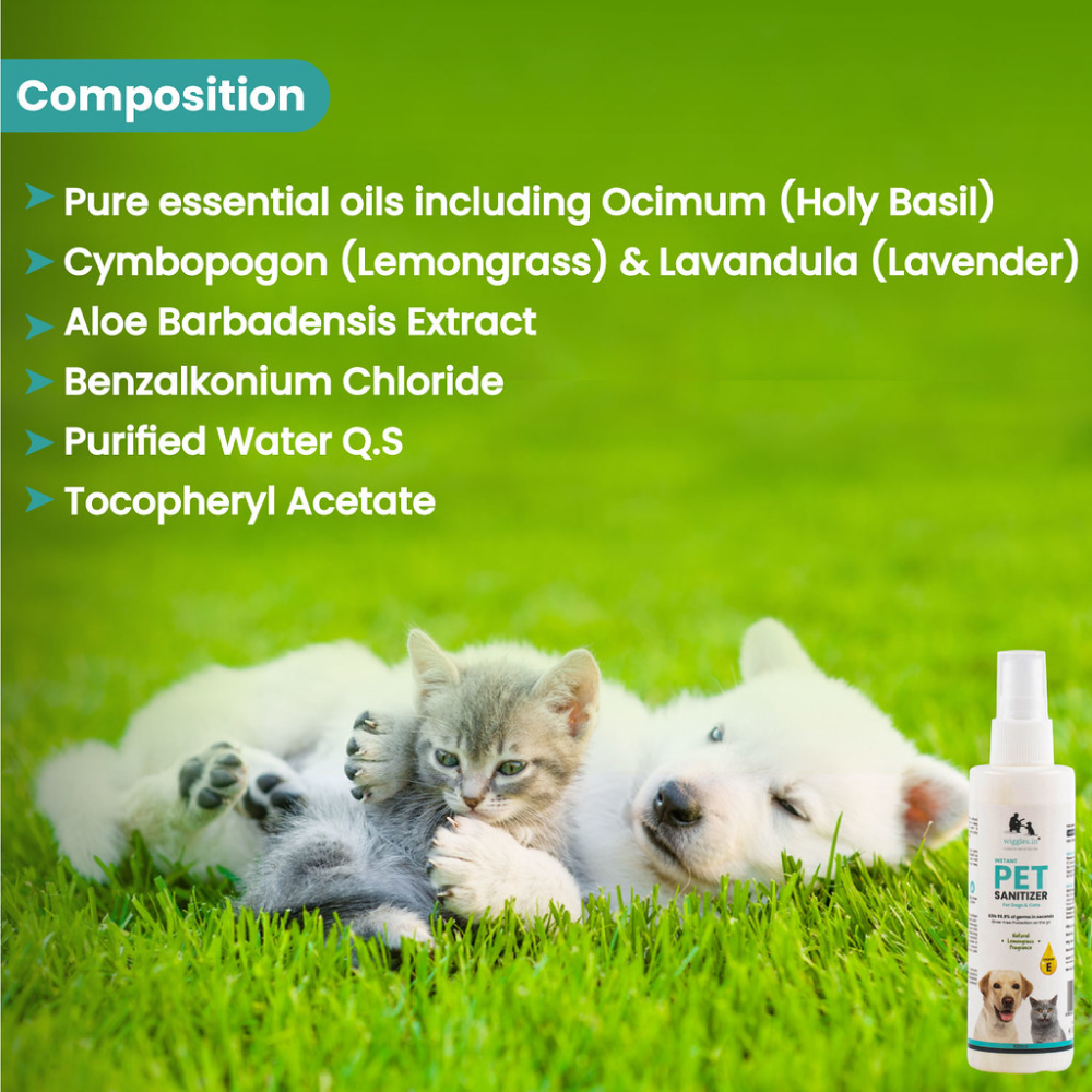 Wiggles Wiggles Pet Sanitizer Spray for Pets