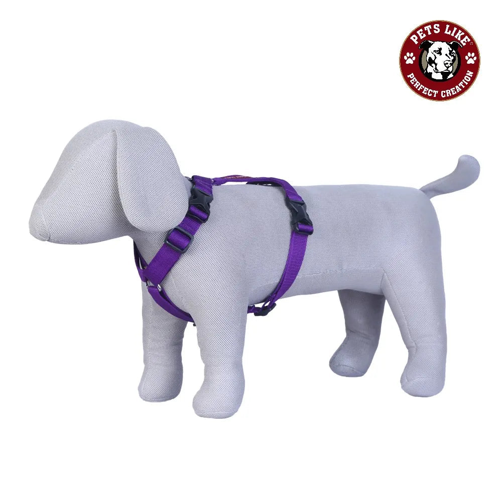 Pets Like Spun Polyester Full Harness for Dogs (Purple)