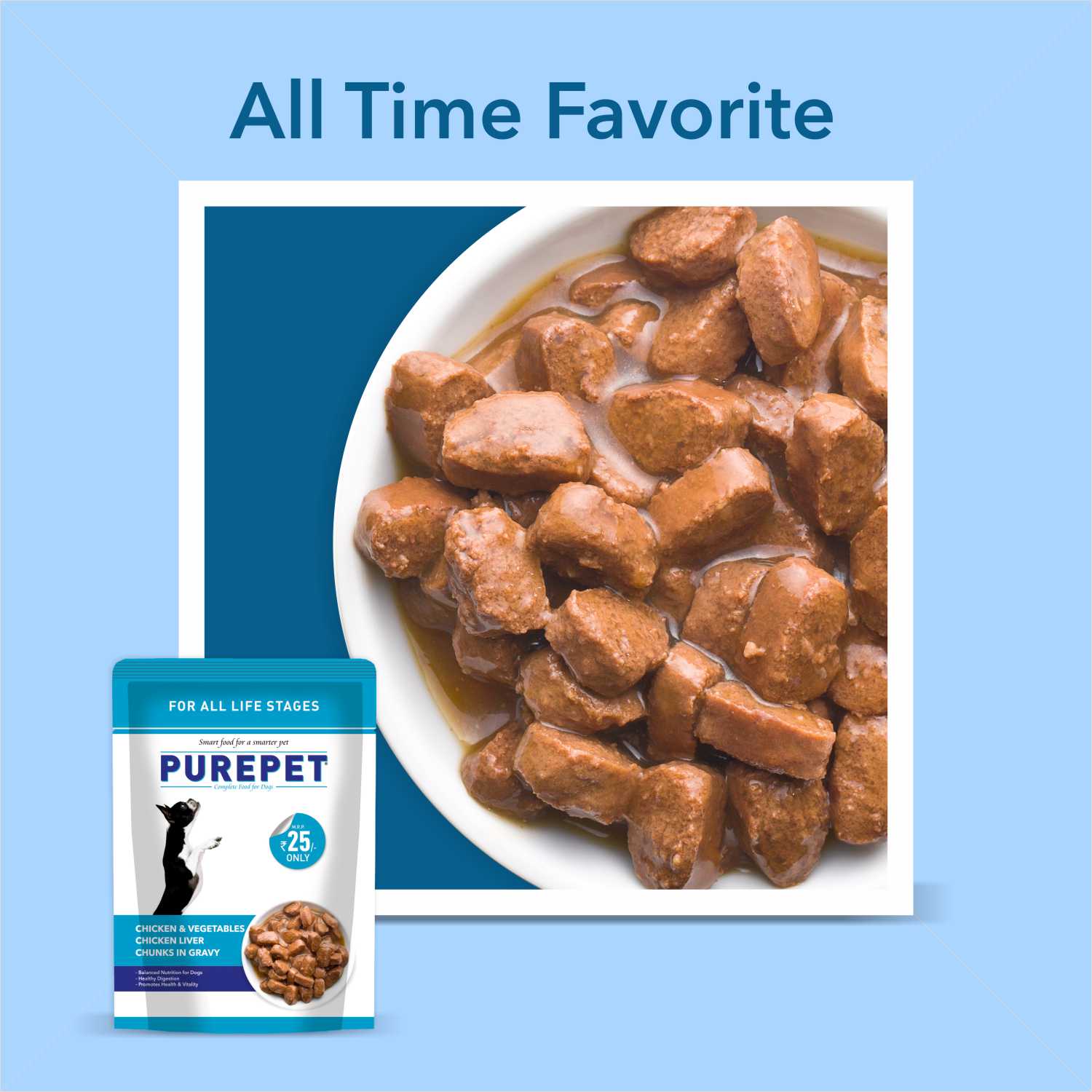 Purepet Chicken & Vegetable Chunks in Gravy Adult Wet Dog Food
