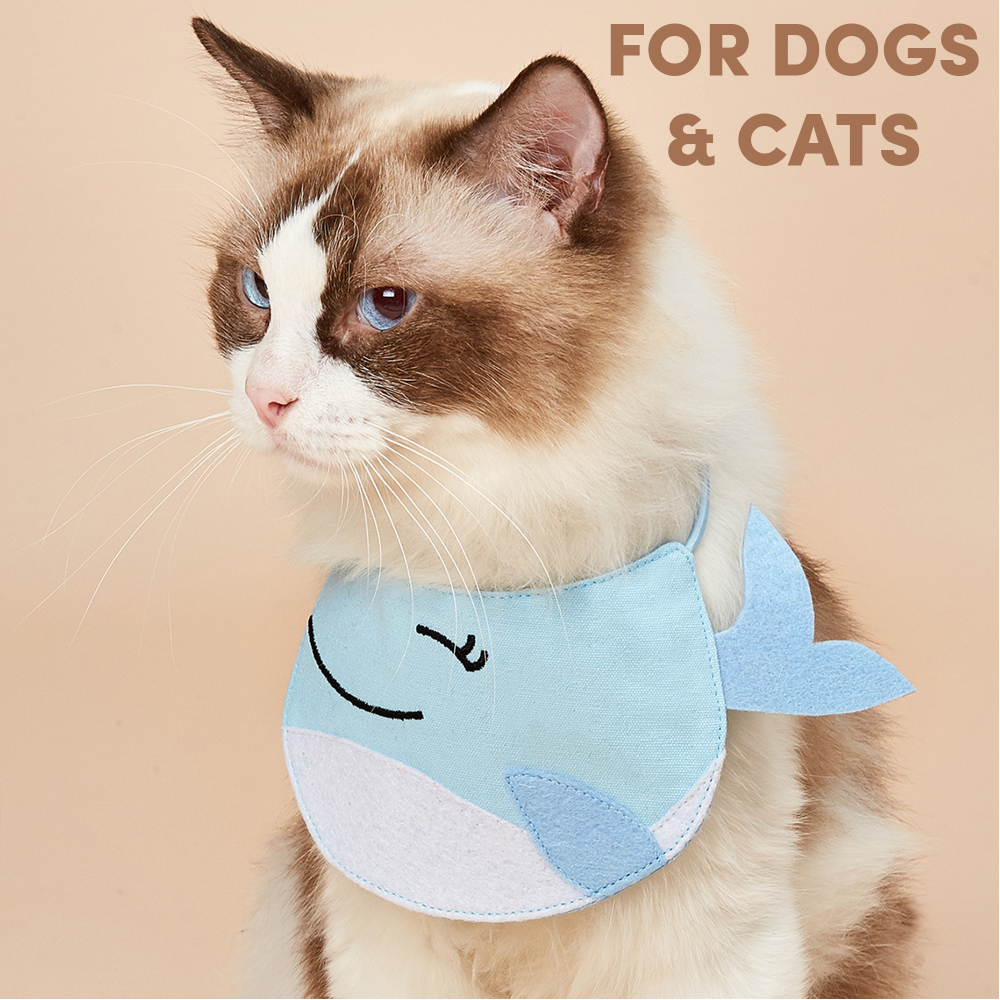 Fofos Cute Whale Bib for Pets
