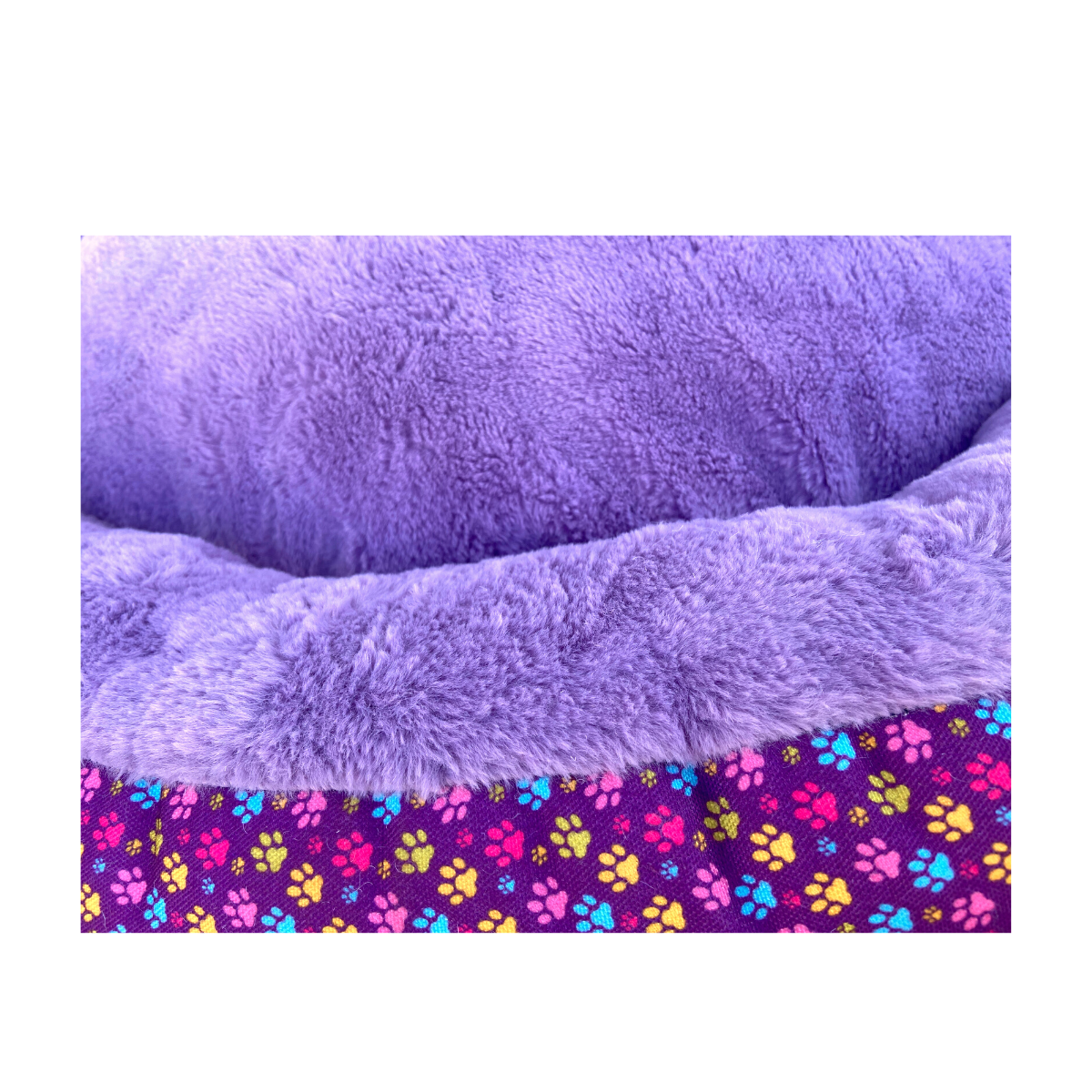 Caninkart Paws Premium Round Beds for Pets (Lavender)