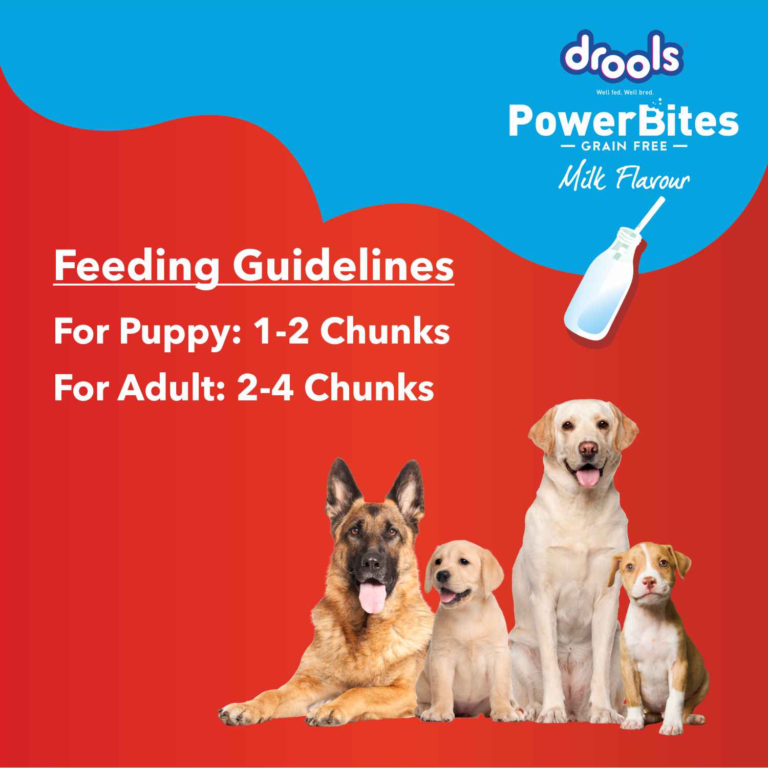 Drools Power Bites Milk Flavour Dog Treats