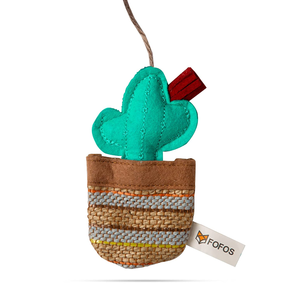 Fofos Phoenix Cactus with Wooden Stick Toy for Cats