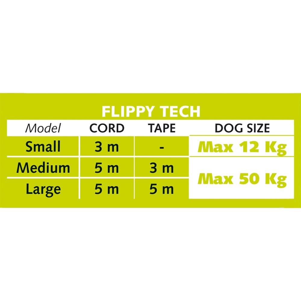 Glenand Flippy Tech Retractable Tape Leash for Pets (Red)