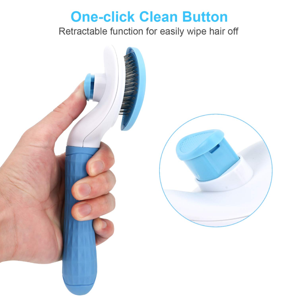 Kiki N Pooch Thick Bristle Slicker Brush for Pets (3 Style)