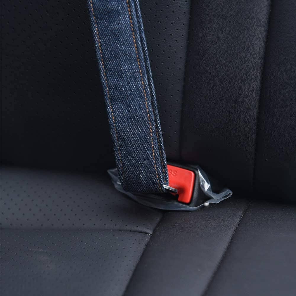 Mutt of Course Denim Car Seat Belt for Pets(Dark Blue)